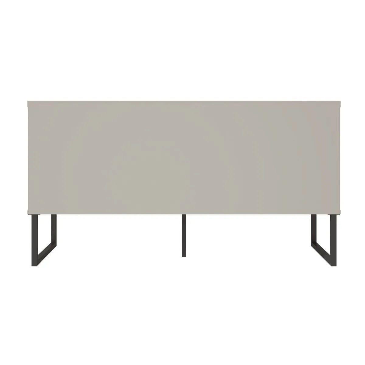 Loft 47.24 Modern TV Stand with Steel Legs in Grey and Wood