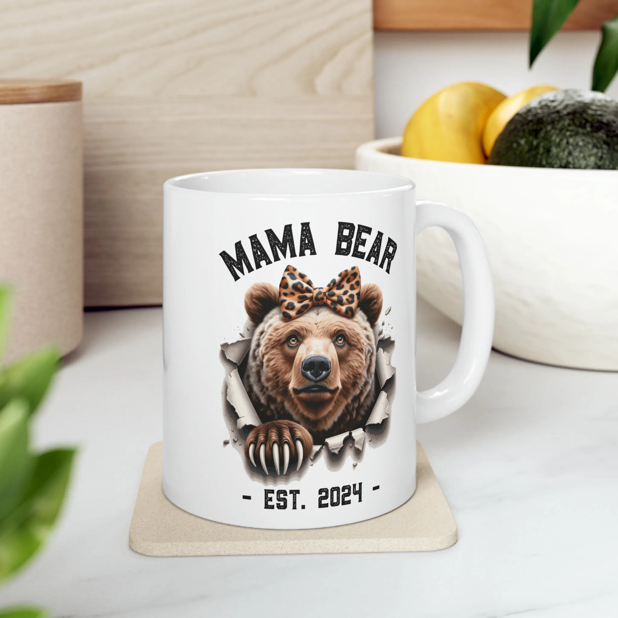 Mama Bear 3D Breakout Funny Mother's Day Gift Mug