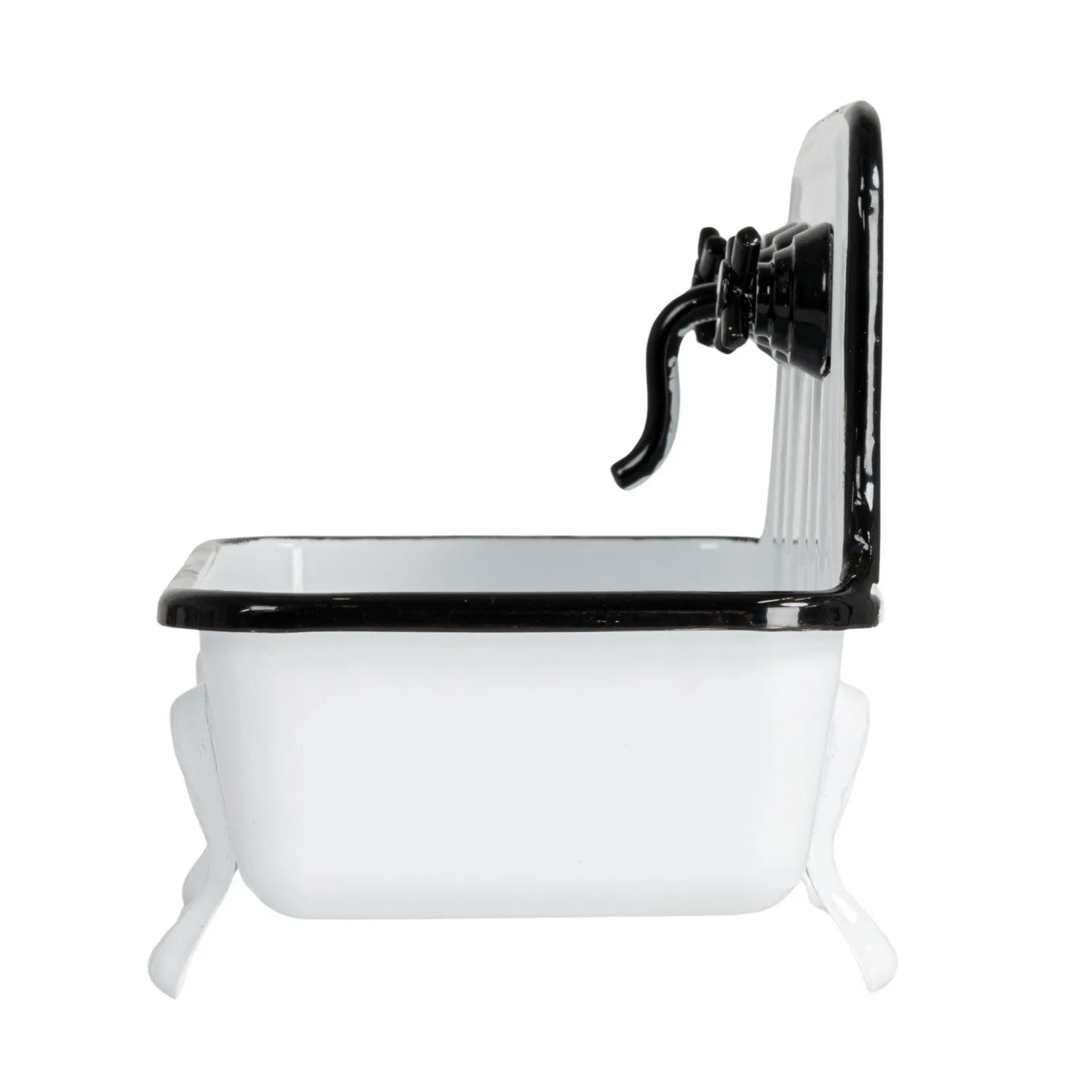 Metal Sink Soap Dish w/ Faucet