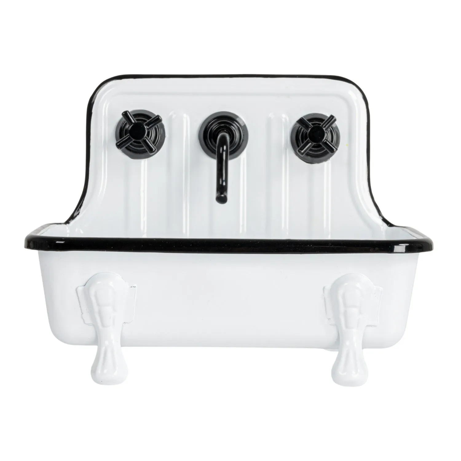 Metal Sink Soap Dish w/ Faucet