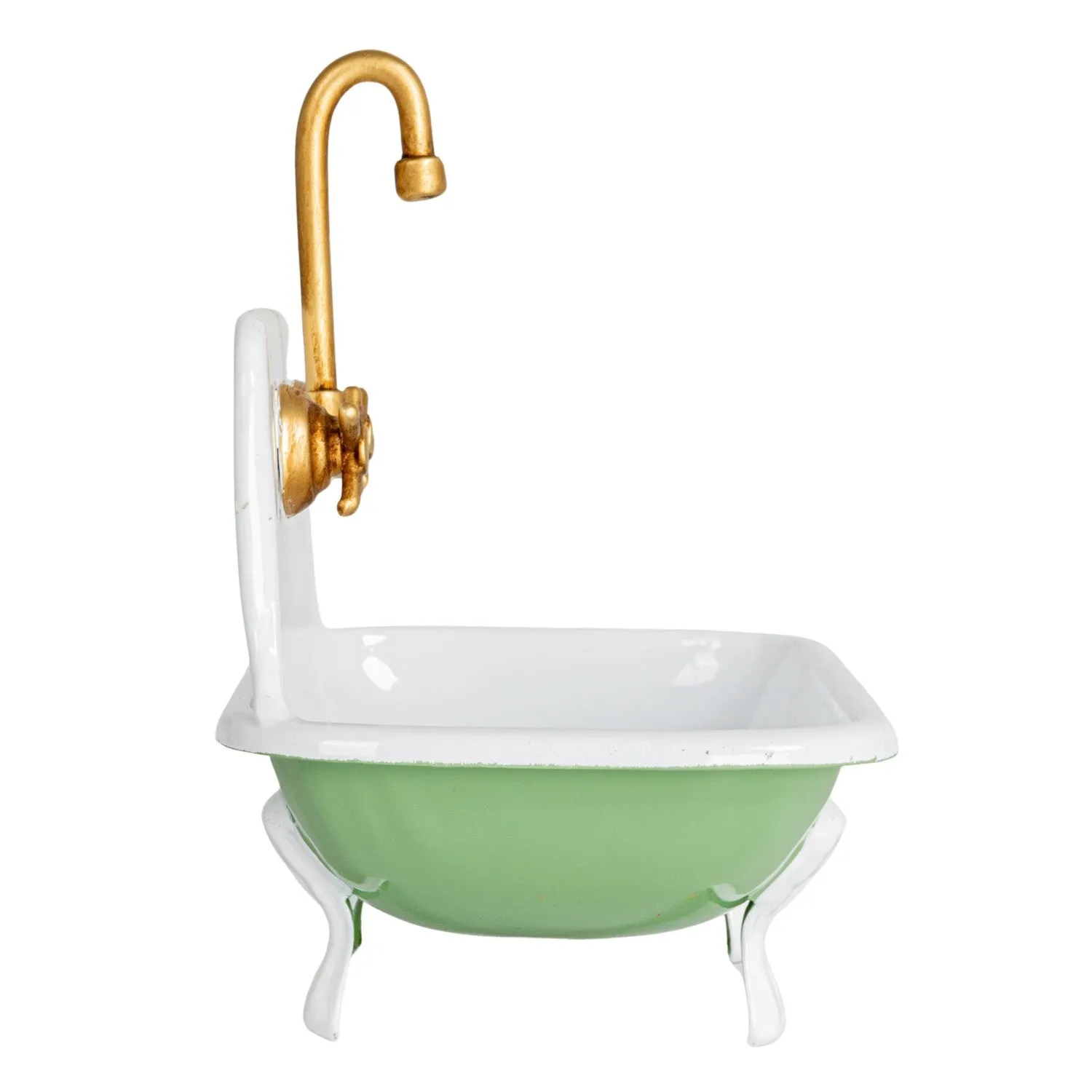 Metal Sink Soap Dish w/ Faucet