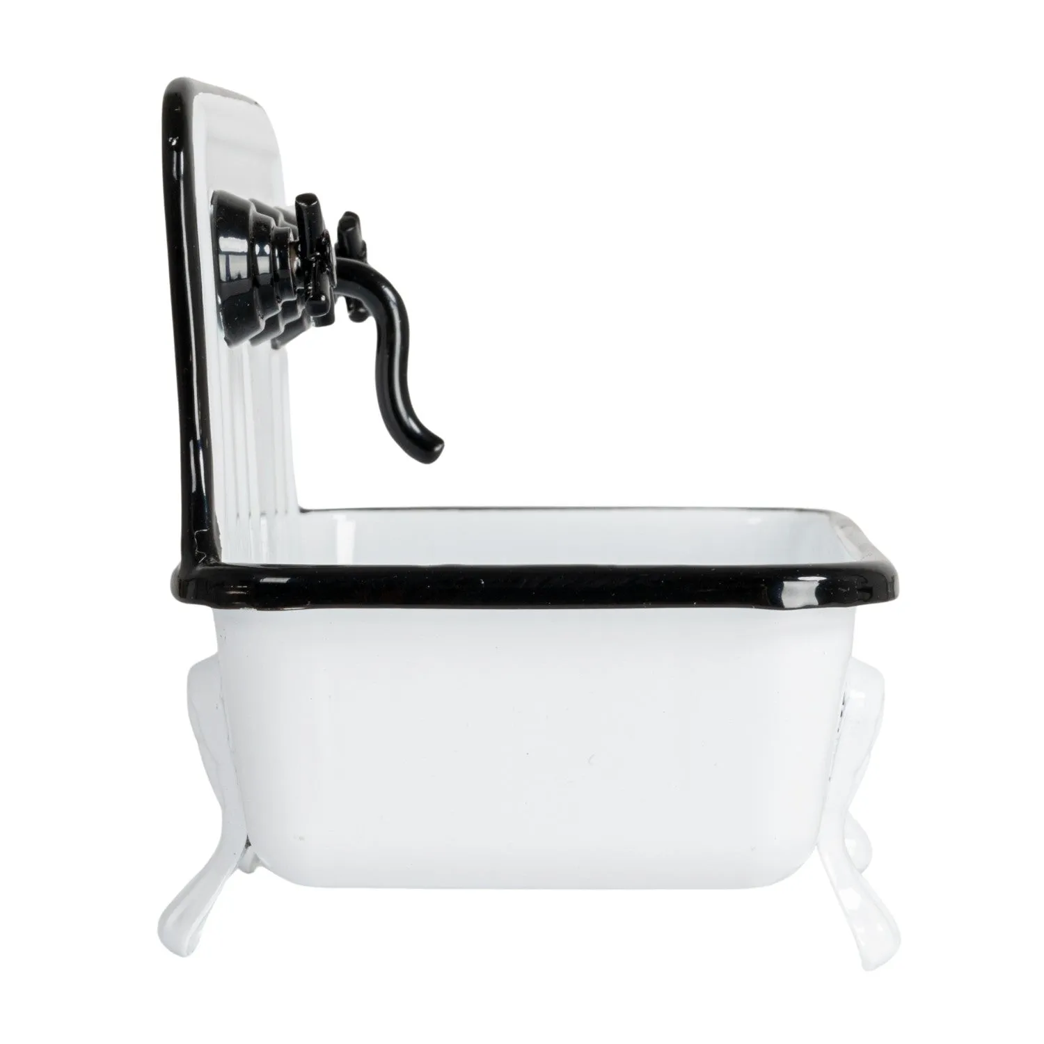 Metal Sink Soap Dish w/ Faucet