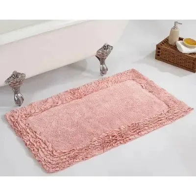 New - 24"x40" Shaggy Border Collection Bath Rug Pink - Better Trends