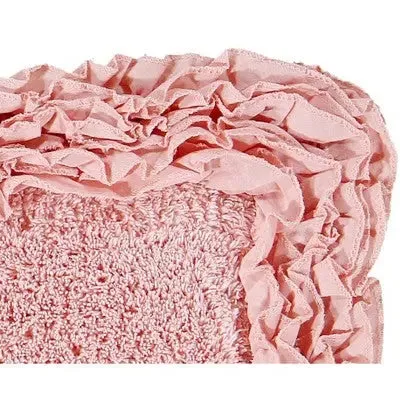 New - 24"x40" Shaggy Border Collection Bath Rug Pink - Better Trends