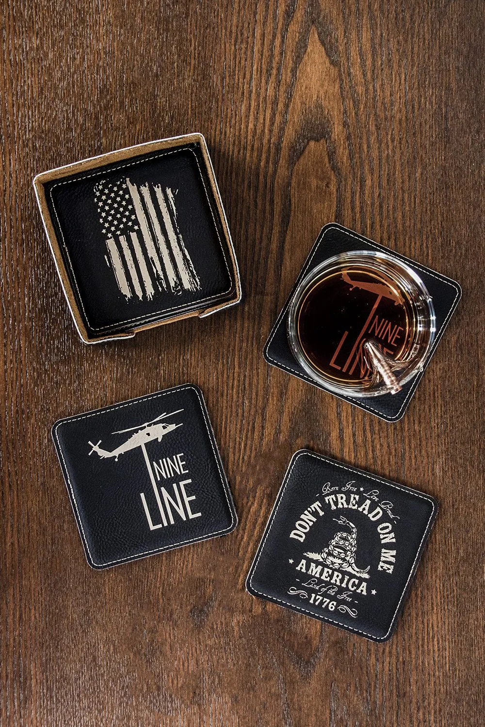 Nine Line Coasters - 6 Pack