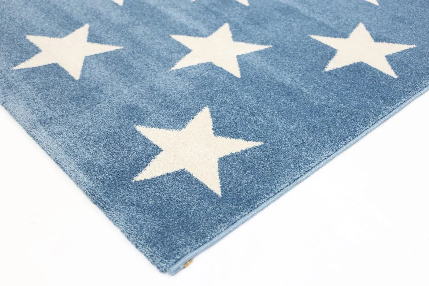 Piccolo  Blue and White Stars Kids Rug 120x170cm