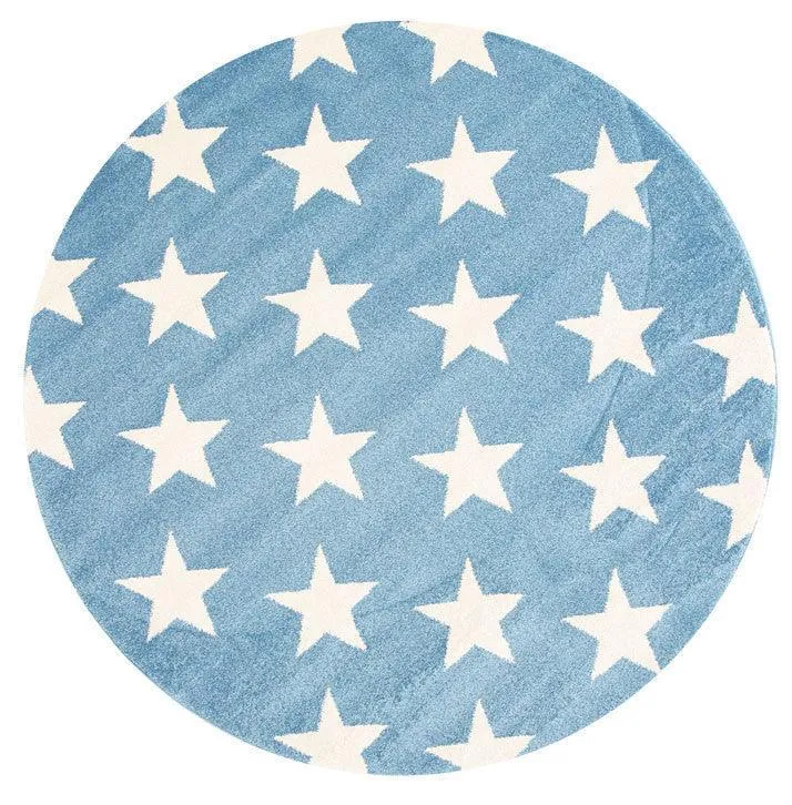 Piccolo  Blue and White Stars Kids Rug 120x170cm