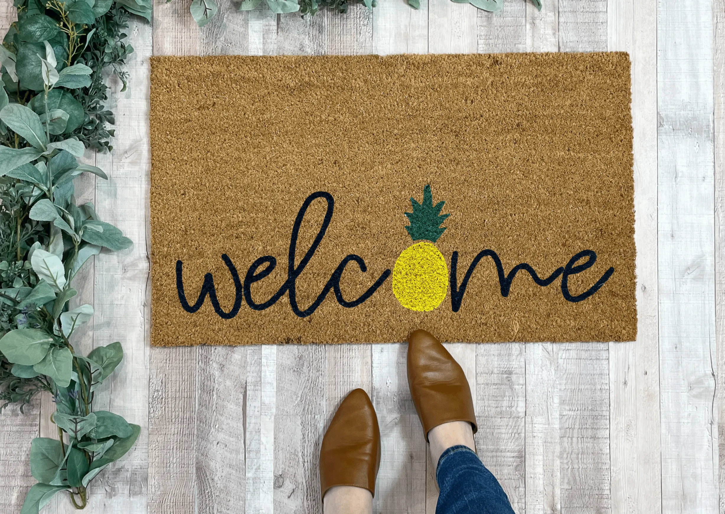 Pineapple Welcome Mat