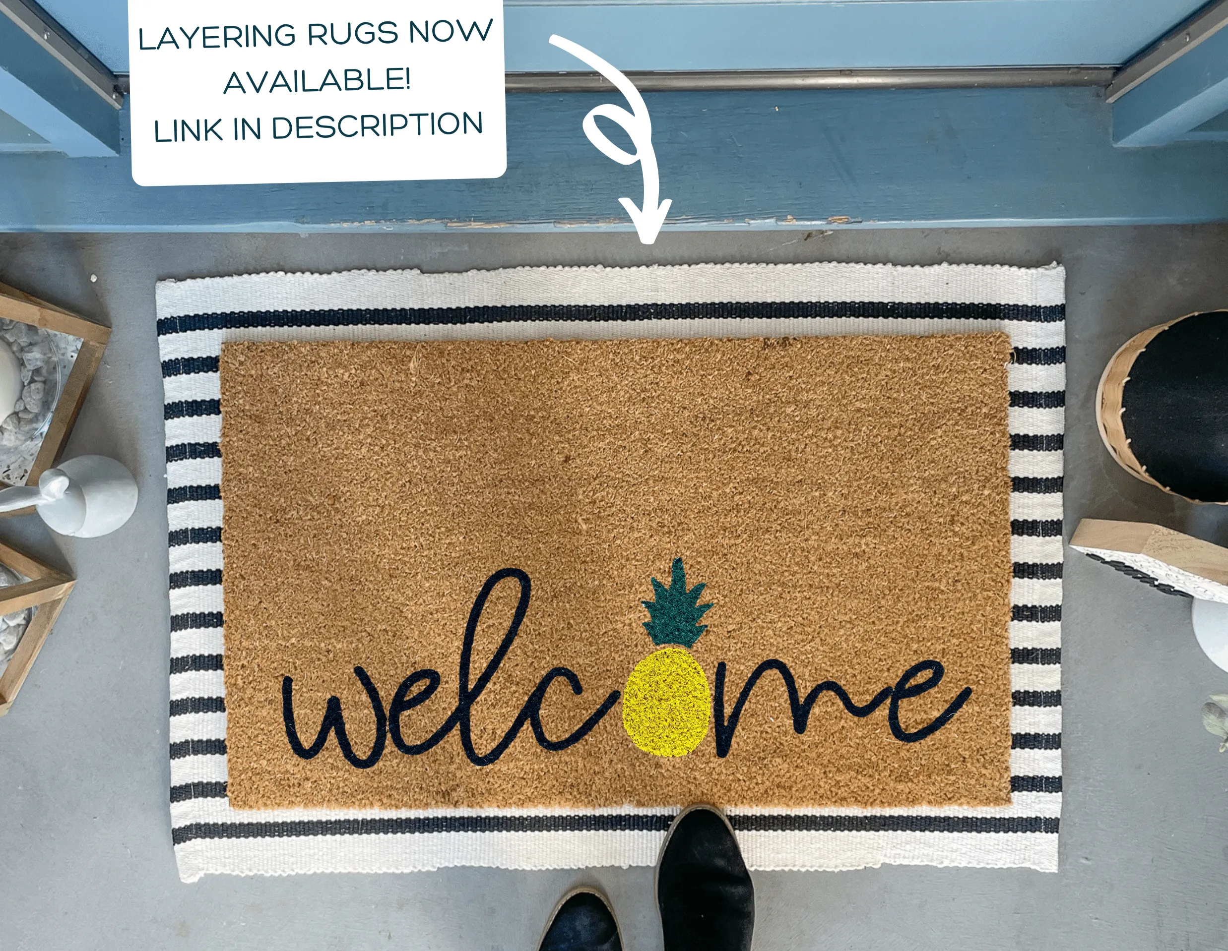 Pineapple Welcome Mat