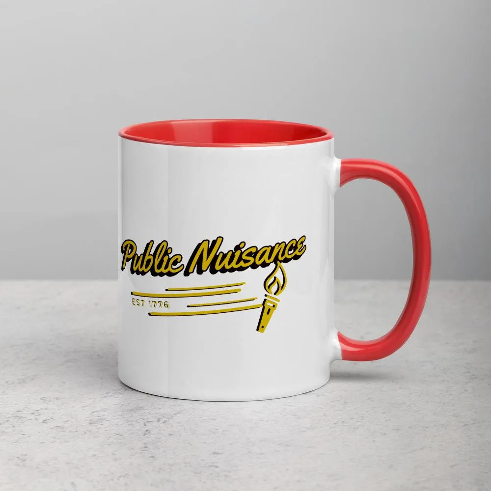 Public Nuisance Mug with Color Inside