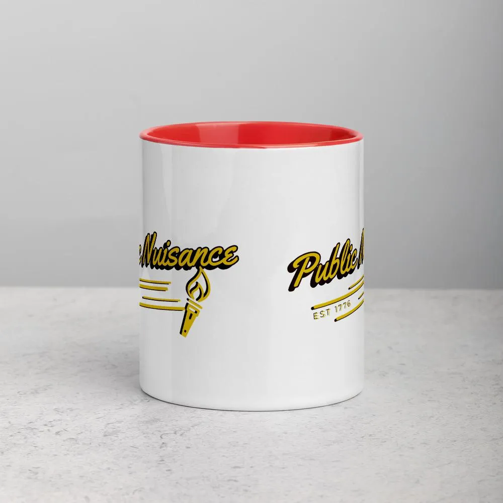 Public Nuisance Mug with Color Inside