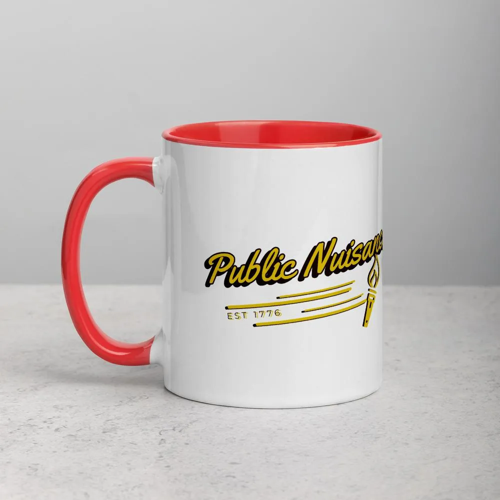 Public Nuisance Mug with Color Inside