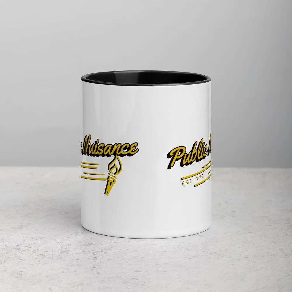 Public Nuisance Mug with Color Inside