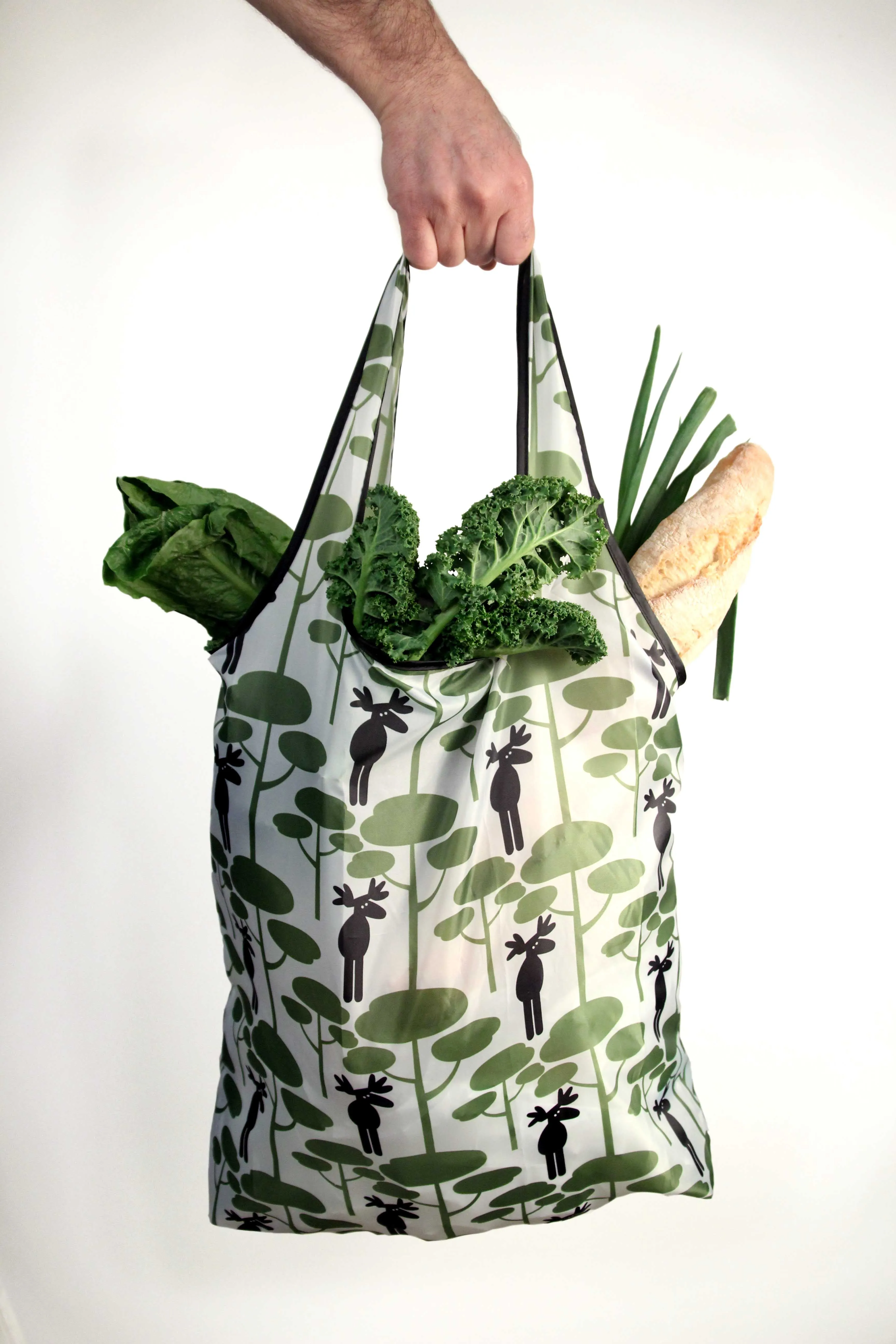 Reusable Grocery Shopping Bag - Moose and Trees