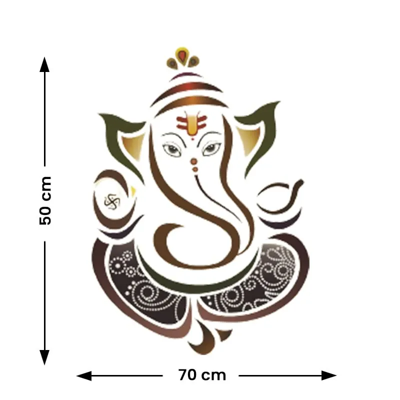 Royal Ganesh Self Adhesive VinylWaterproof Decorative Wall Stickers for Hall, Bedroom, Kitchen and Furniture