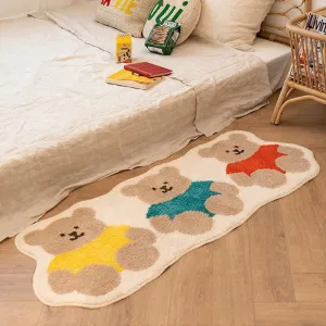 SINOTAO  -  Cartoon Carpet Cute Bear Floor Mat Bedroom Bedside Carpet Soft Area Rugs For Living Room Kawaii Non-Slip Foot Rugs