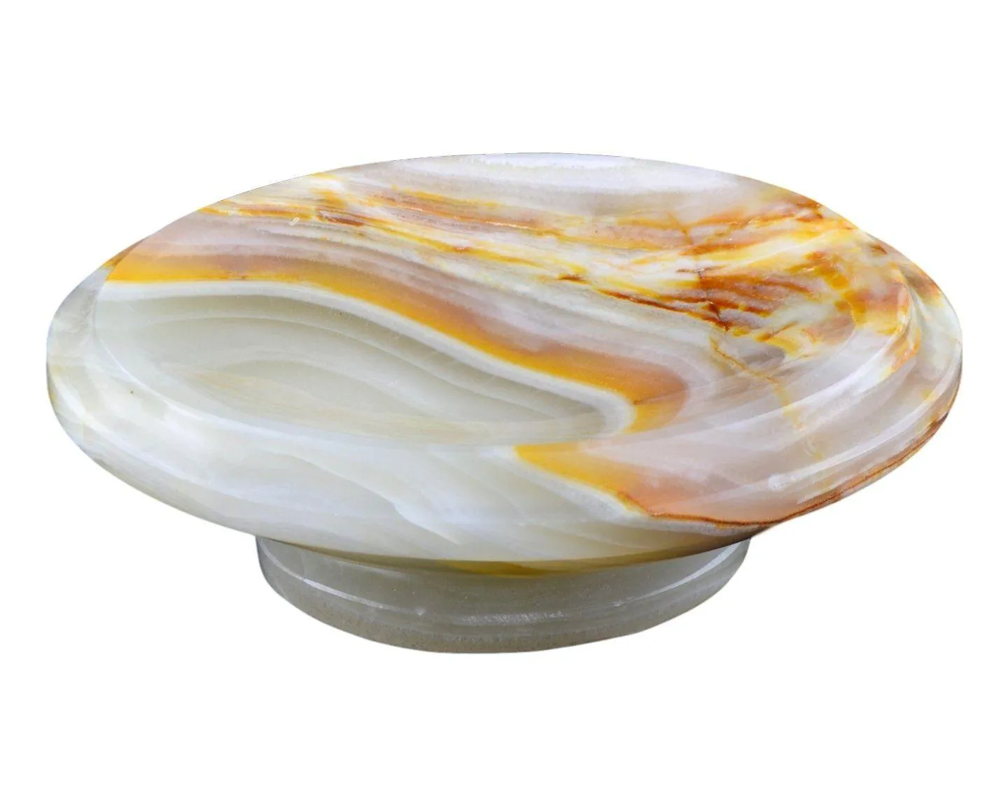 Soap Dish of Pistachio Onyx