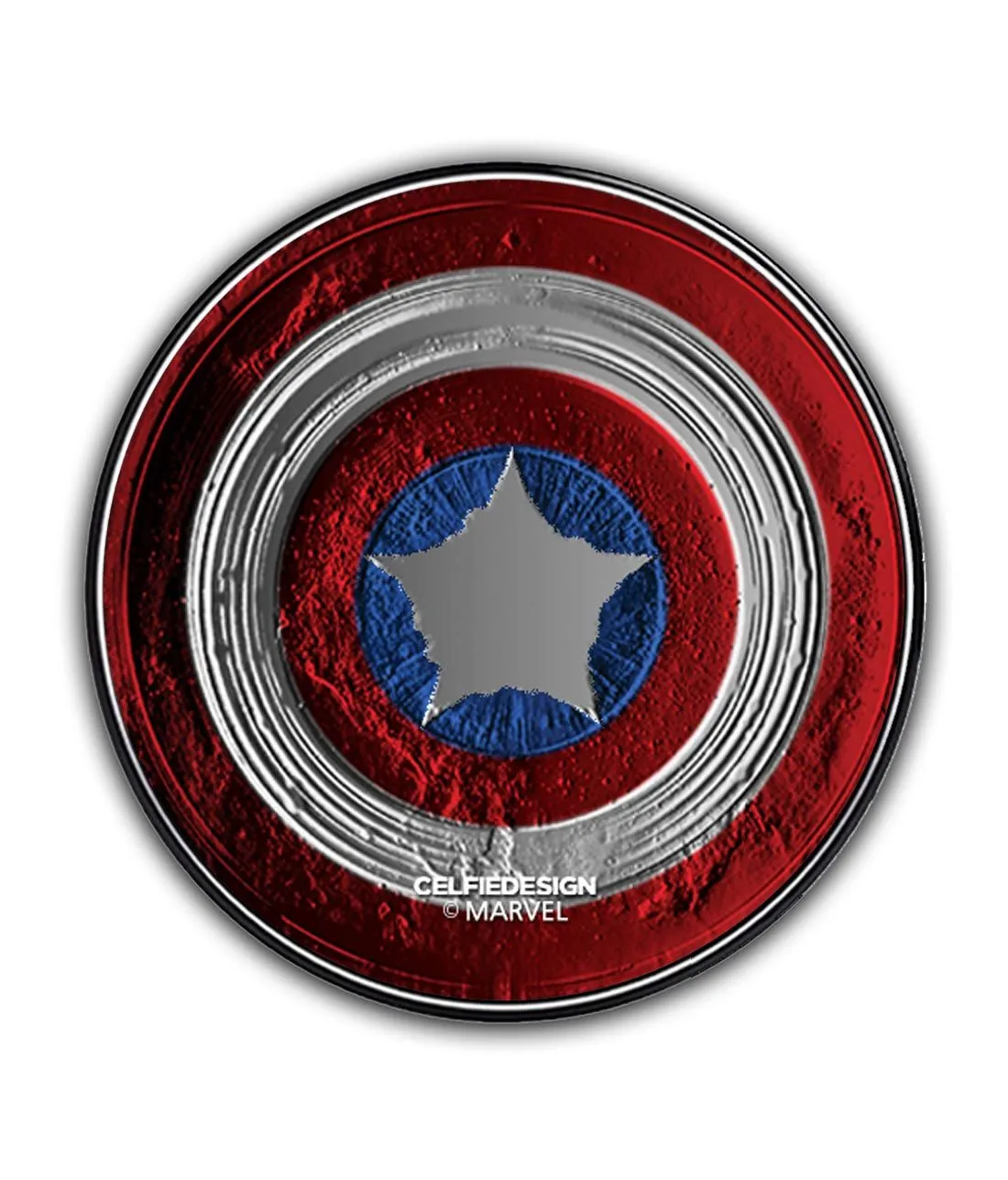 Stoned Shield - 10 X 10 (cm) Circular Coaster