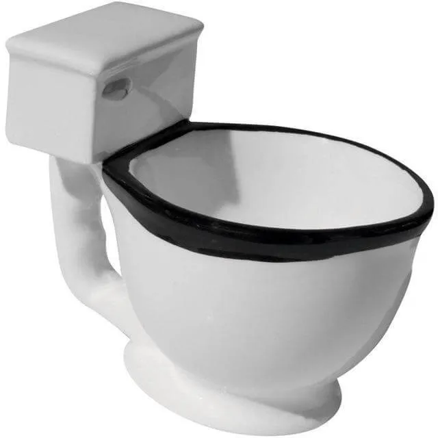 Toilet Ceramic Coffee Mugs with Handgrip