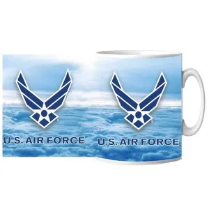 US Air Force Symbol with Cloud Background 15 oz Mug