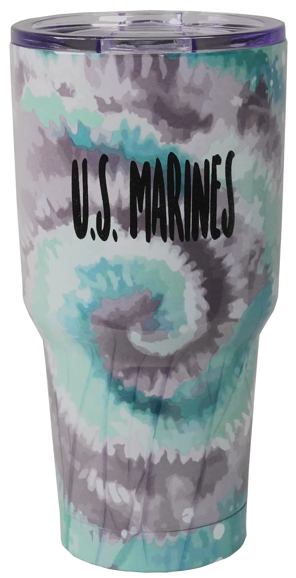 U.S. Marines Imprint on Tye Dye Stainless Tumbler - 28 oz.