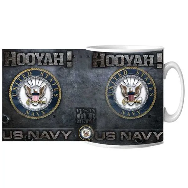 US Navy It's in Our Metal Ceramic Mug 15 oz