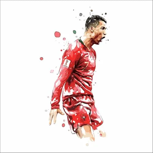 Wall Attraction™ Cristiano Ronaldo CR7 Wall Stickers & Murals Size - 40x78cm MD05_S