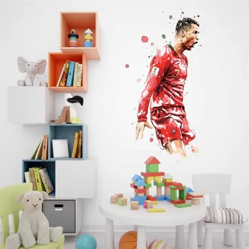 Wall Attraction™ Cristiano Ronaldo CR7 Wall Stickers & Murals Size - 40x78cm MD05_S