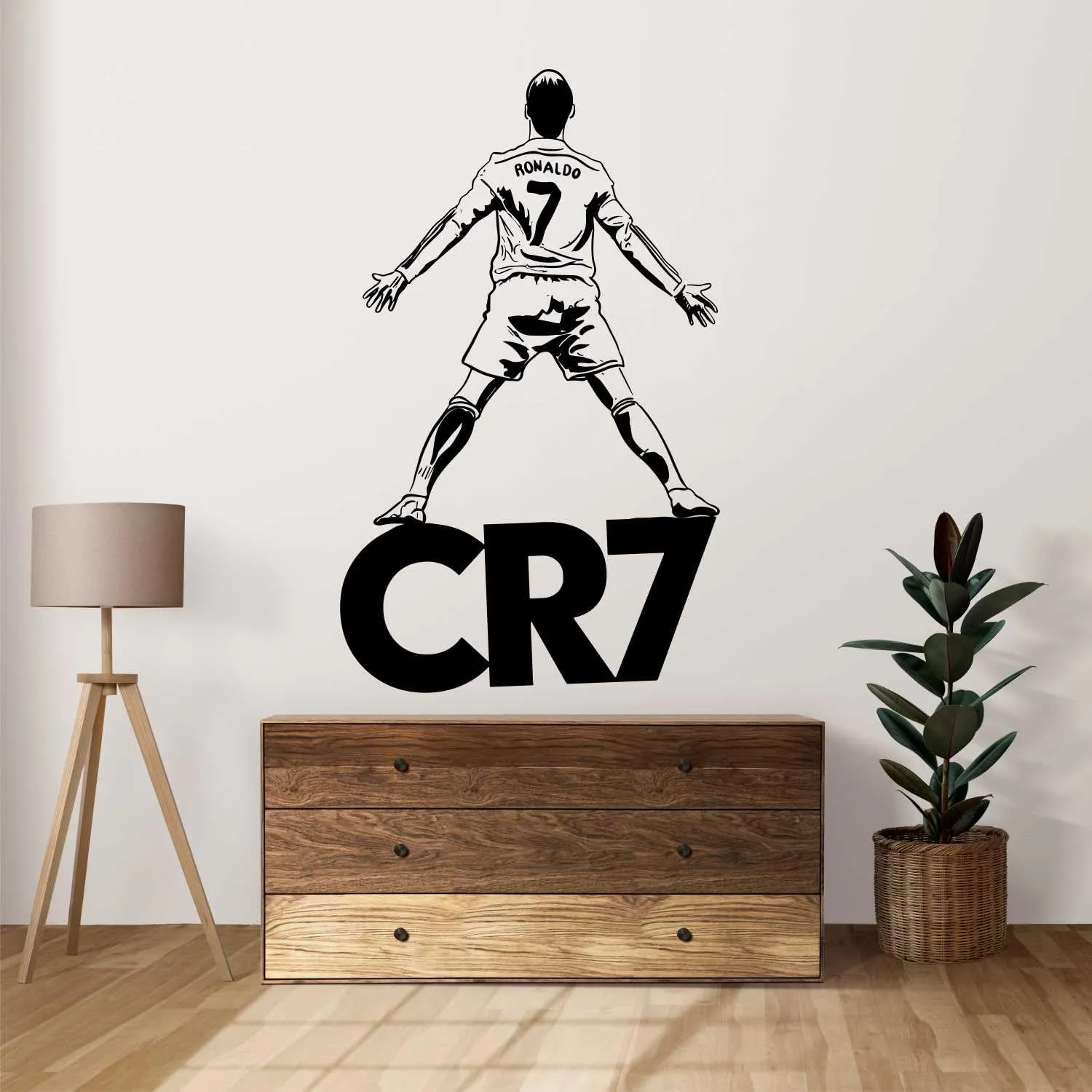 Wall Attraction™ Cristiano Ronaldo CR7 Wall Stickers & Murals Size - 45x76cm MD13_S