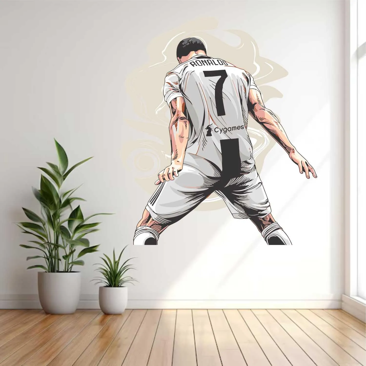 Wall Attraction™ Cristiano Ronaldo CR7 Wall Stickers & Murals Size - 50x58cm MD16_S