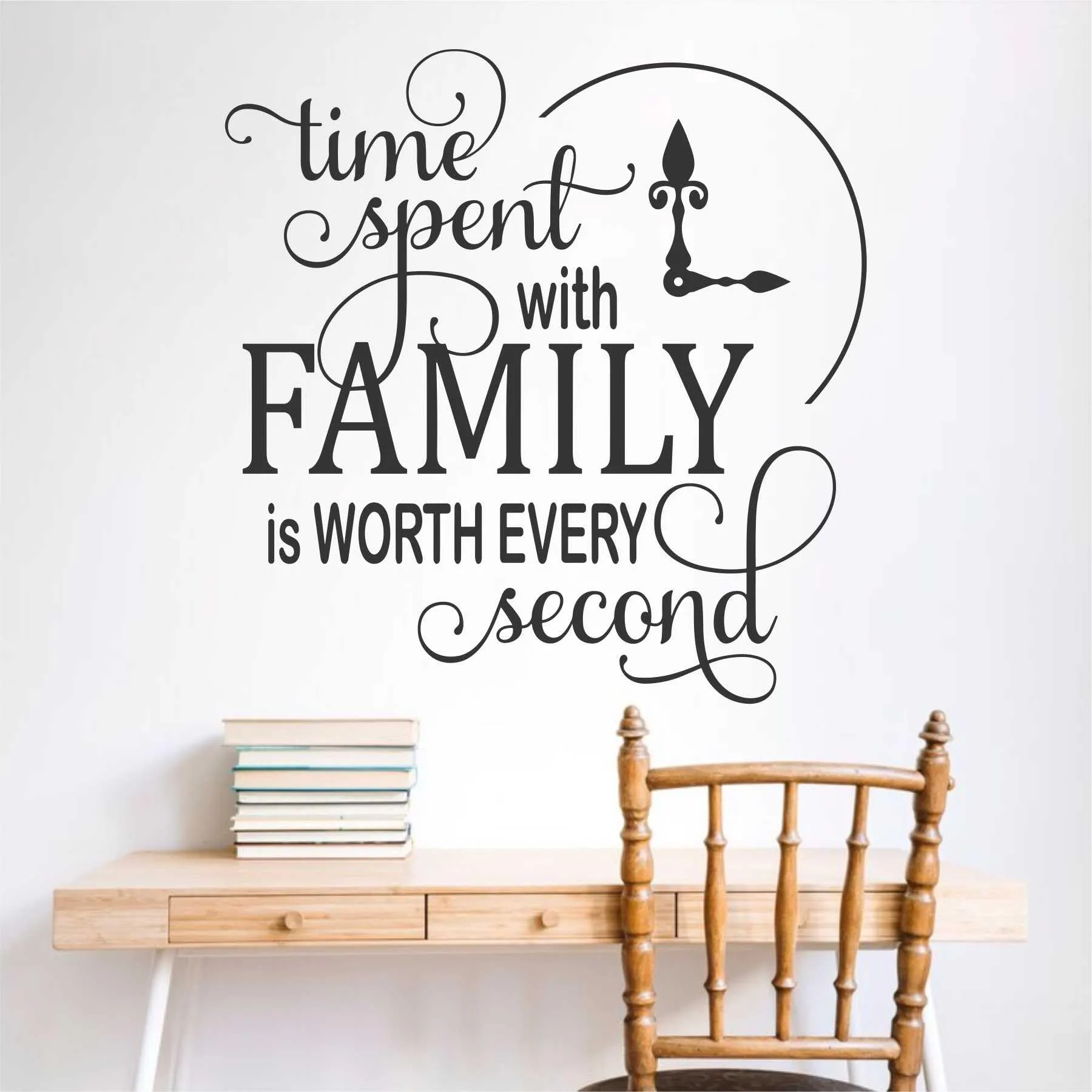 Wall Attraction™ Family Quote Wall Stickers & Murals Size - 55x58cm MD86_S