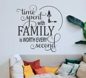 Wall Attraction™ Family Quote Wall Stickers & Murals Size - 55x58cm MD86_S