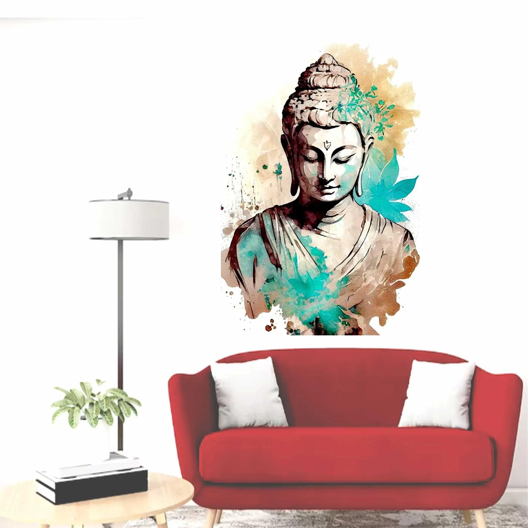 Wall Attraction™ Gautam Buddha Wall Stickers & Murals Size - 45x58cm MD156_S