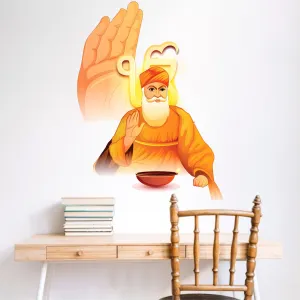 Wall Attraction™ Guru Nanak Wall Stickers & Murals Size - 43x58cm MD172_S