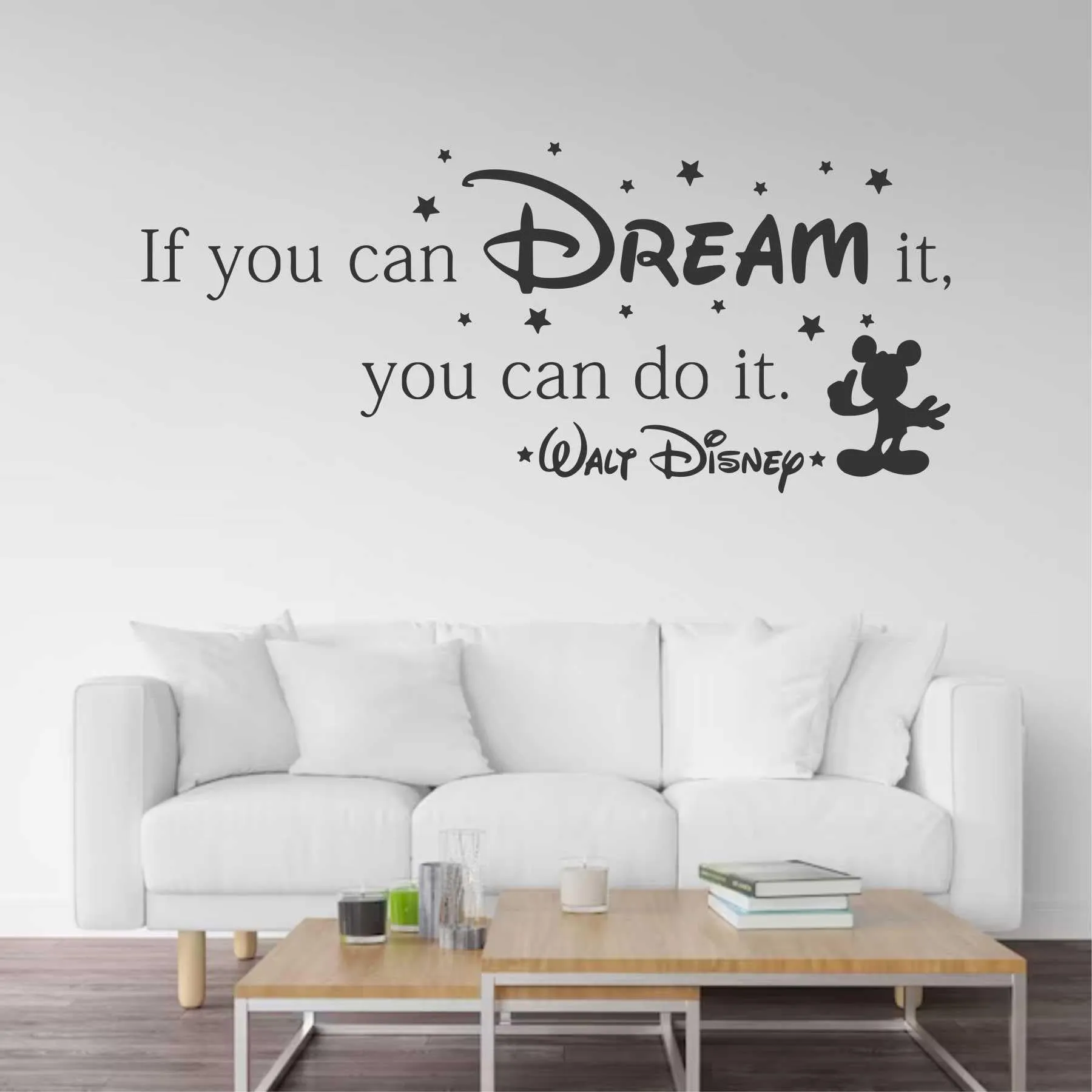 Wall Attraction™ If You can Dream it Quote Wall Stickers & Murals Size - 88x38cm MD82_S