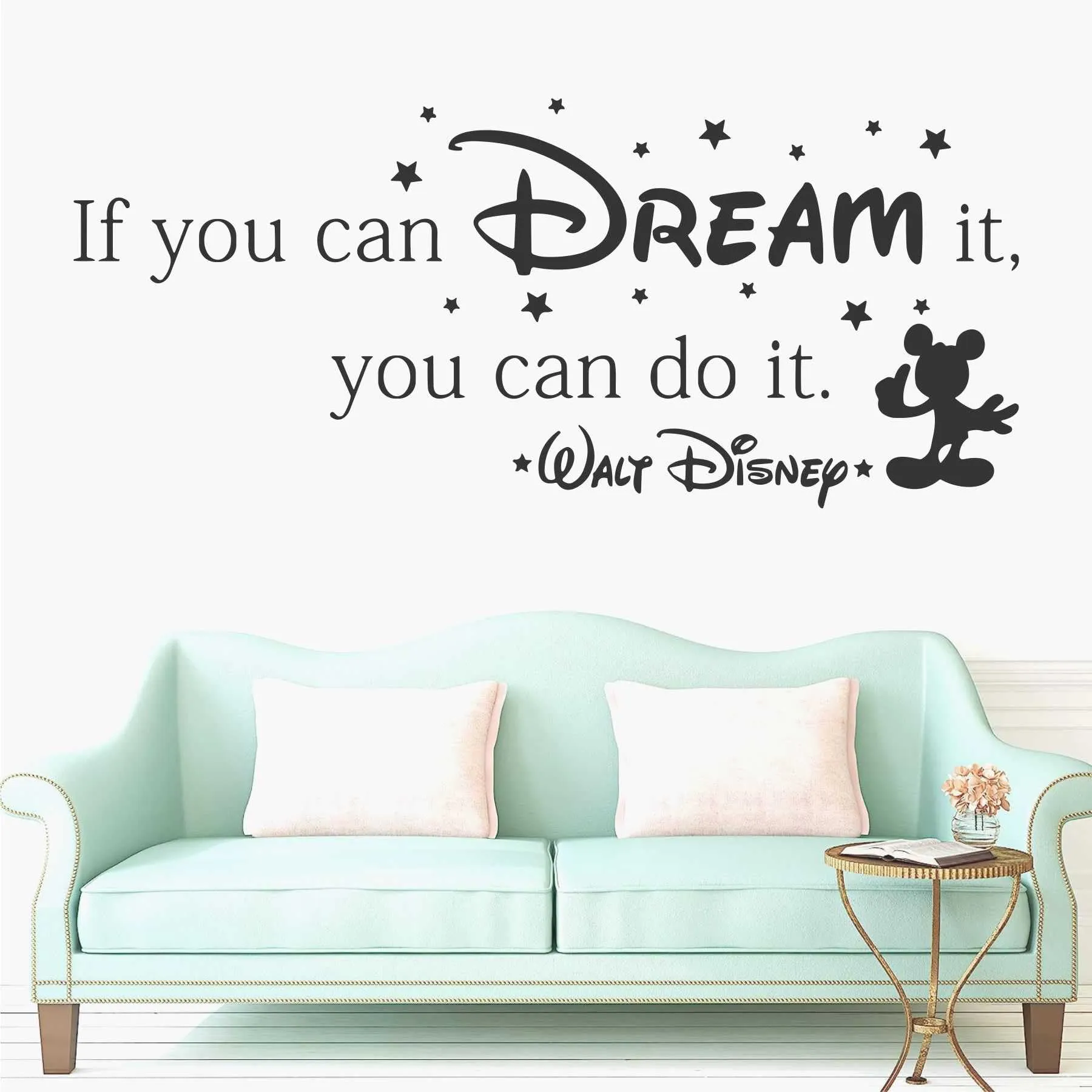 Wall Attraction™ If You can Dream it Quote Wall Stickers & Murals Size - 88x38cm MD82_S