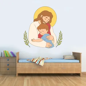 Wall Attraction™ Jesus and Child Wall Stickers & Murals Size - 55x58cm MD170_S