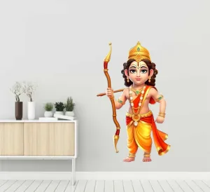 Wall Attraction™ Kid Shree Ram Wall Stickers & Murals Size - 35x58cm MD46_S