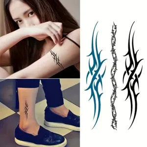 Waterproof Tattoo Stickers Long Lasting Body Art for Adults