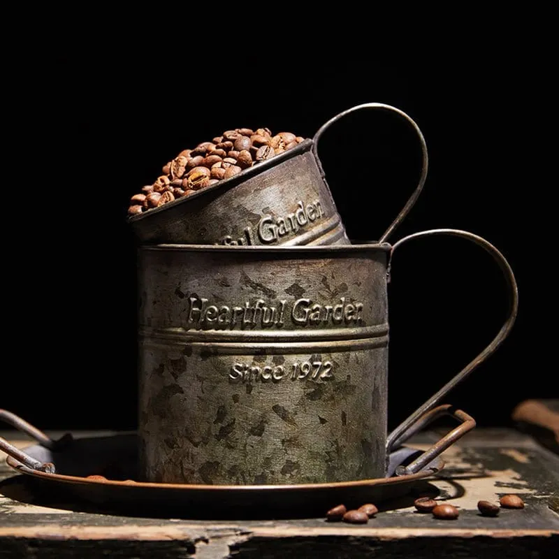 Wrought Iron Flower Bucket