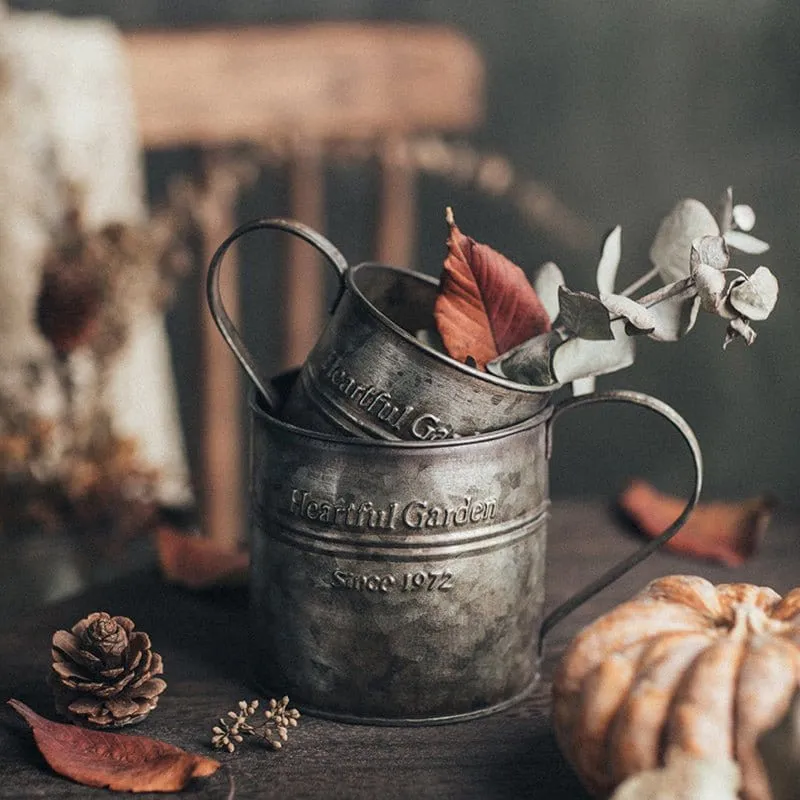 Wrought Iron Flower Bucket