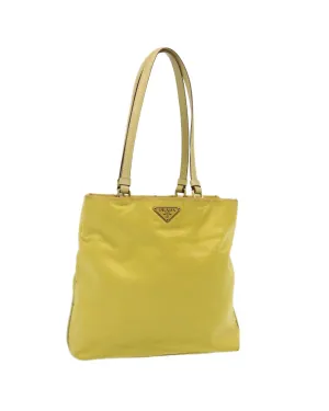 Yellow Nylon Tote Bag with Guarantee Card - Made in Italy